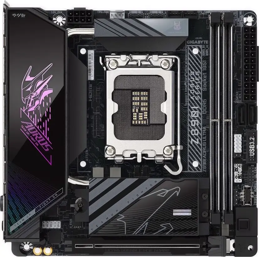 Montaje Placas Base Gigabyte Z890I AORUS ULTRA Gaming PC Madrid Montaje Placa Base Gigabyte Z890I AORUS ULTRA Gaming PC Madrid